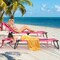 5-Position Adjustable Foldable Chaise Lounge Chair with Removable Pillows and Face Hole for Outdoors